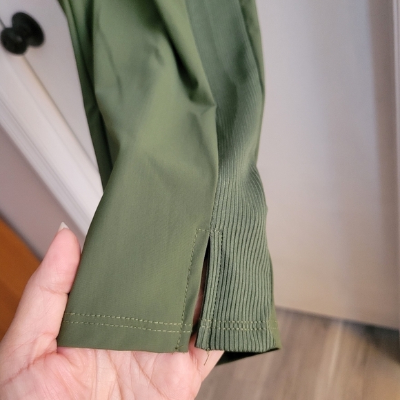 🦋RETROLOGY woman's joggers, straight leg Olive green wide elastic waistband SZ M - Picture 11 of 16